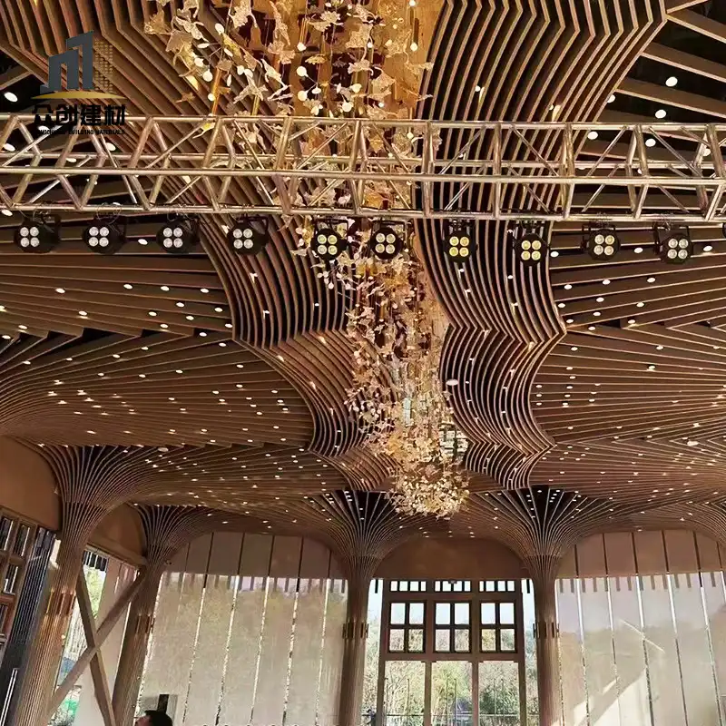 Curved Aluminum Linear Ceiling